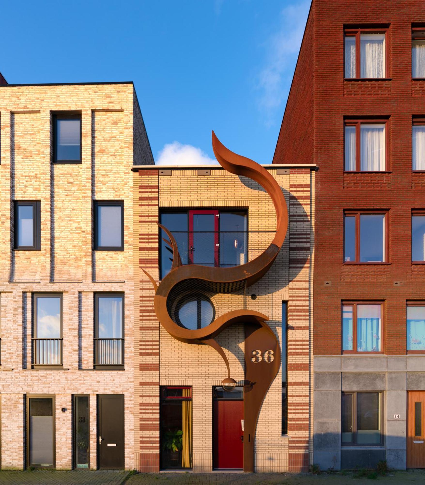 Huis Met De Krul Amsterdam Esterno foto